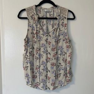 Sleeveless floral top